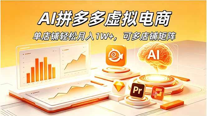 (18987期)AI拼多多虚拟电商,单店铺轻松月入1W+,可多店铺矩阵-创云资源分享创云网创