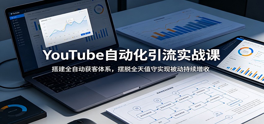 YouTube自动化引流实战课：搭建全自动获客体系，摆脱全天值守实现被动持续增收-创云资源分享创云网创