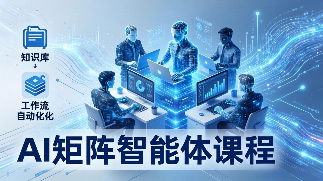 AI矩阵智能体实战：100个数字员工批量生产内容，文本知识库+工作流自动化全搞定-创云资源分享创云网创