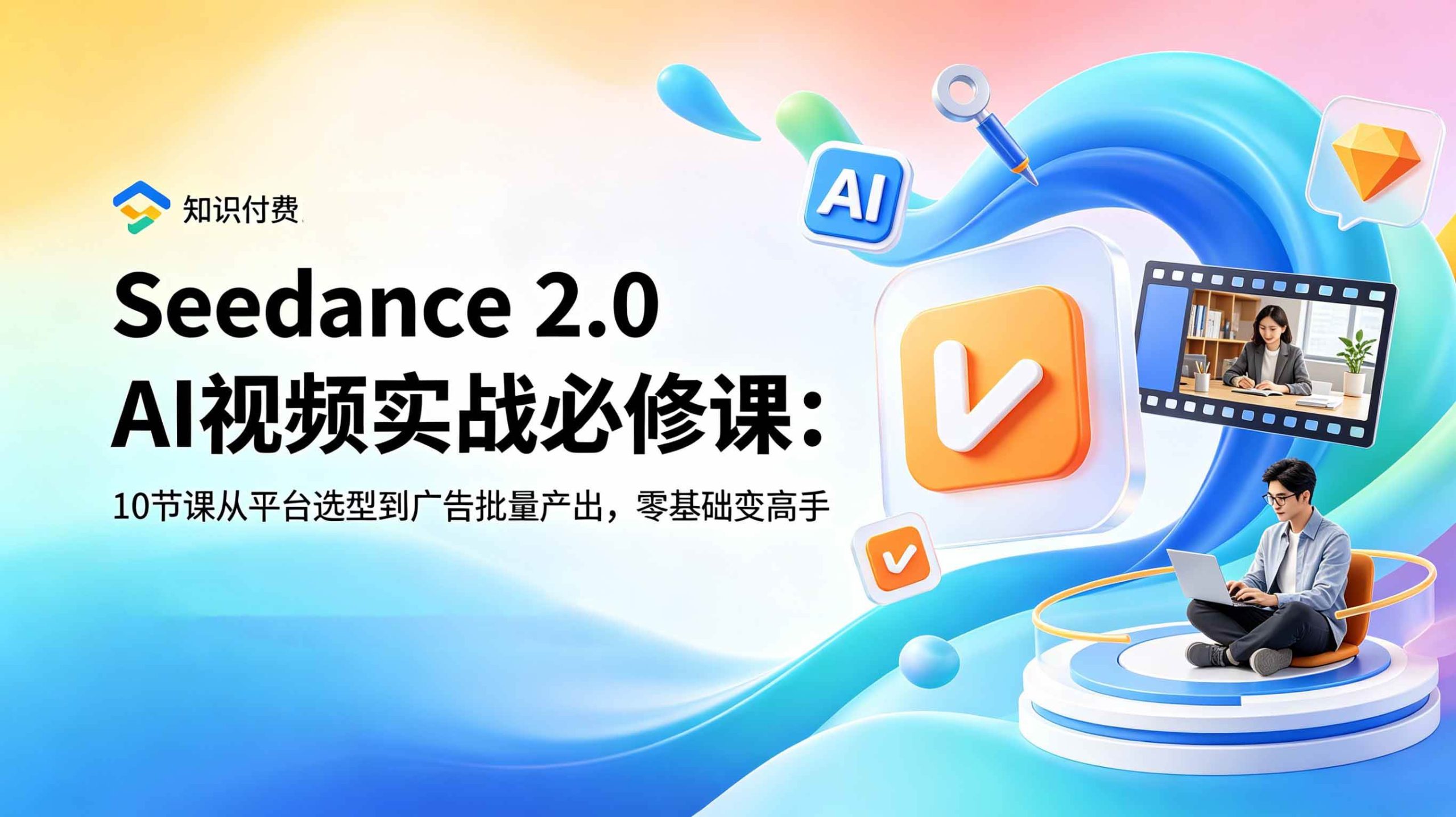 （18998期）Seedance 2.0 AI视频实战必修课：10节课从平台选型到广告批量产出，零基础变高手-创云资源分享创云网创