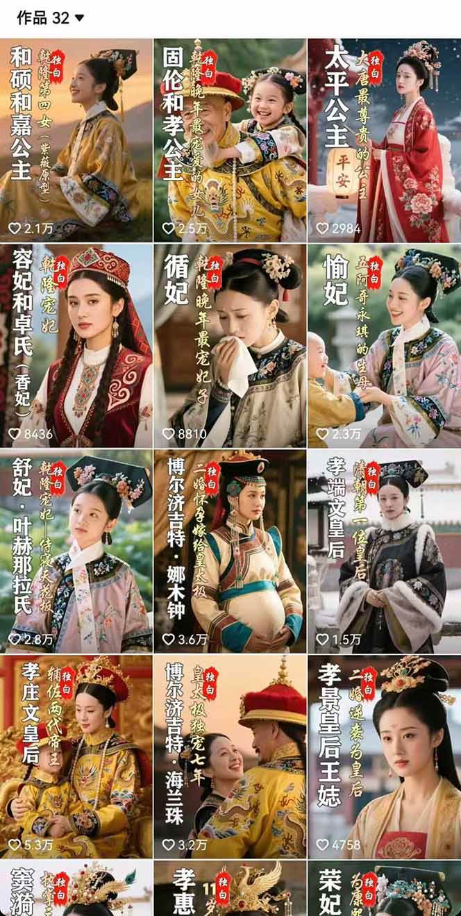 （15927期）历史女性人物创作课：独白文案+AI克隆+蒙版剪辑，3个月涨粉22w+副业月入3w-创云资源分享创云网创