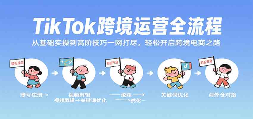 TikTok跨境运营全流程，从基础实操到高阶技巧一网打尽，轻松开启跨境电商之路-创云资源分享创云网创