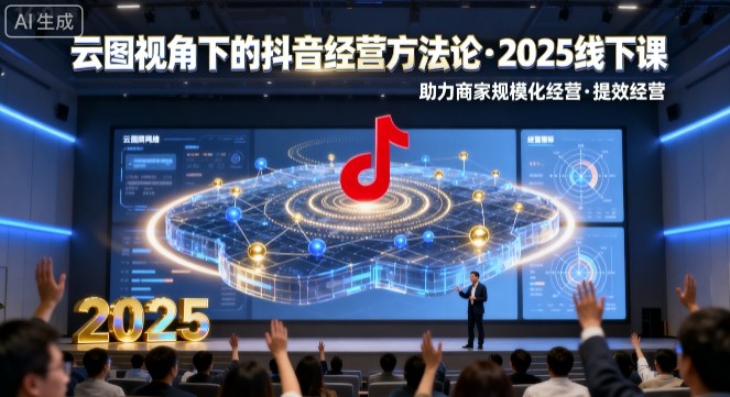 云图视角下的抖音经营方法论，2025线下课，助力商家规模化经营，提效经营(录音+字幕)-优加资源分享优加网创