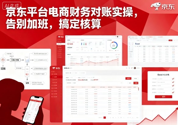 京东平台电商财务对账实操，告别加班，搞定核算-创云资源分享创云网创