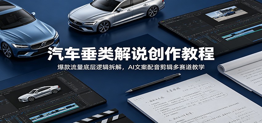 汽车垂类解说创作教程：爆款流量底层逻辑拆解，AI文案配音剪辑多赛道教学创云资源分享 | 创云网创云网创 | 千项创云 | 千项笔记 | 闪电网创 | 资源站网创 | 网创干货基地 | 网创实战教程 | 网创项目大全 | 网创副业项目 | 网创引流技巧 | 网创变现玩法 | 网创零基础入门 | 网创暴利项目 | 网创蓝海项目 | 网创实操手册 | 网创资料合集 | 网创工具分享 | 网创课程资料 | 网创技术教程 | 网创运营攻略 | 网创赚钱秘籍 | 网创被动收入 | 网创轻资产创业 | 网创低成本项目 | 创云资源库 | 创云副业指南 | 创云创业项目 | 创云干货分享 | 创云实战玩法 | 创云引流脚本 | 创云变现教程 | 创云 AI 工具 | 创云无货源 | 创云 C 单玩法 | 闲鱼无货源教程 | 闲鱼倒卖项目 | 闲鱼虚拟产品 | 闲鱼引流技巧 | 闲鱼开店攻略 | 闲鱼爆款选品 | 闲鱼自动发货 | 闲鱼副业赚钱 | 闲鱼 C 单 2.0 | 闲鱼流量玩法 | 小红书起号教程 | 小红书变现玩法 | 小红书引流攻略 | 小红书爆款文案 | 小红书素材库 | 小红书运营技巧 | 小红书虚拟资源 | 小红书带货项目 | 小红书 AI 作图 | 小红书流量密码 | 淘宝无货源开店 | 淘宝蓝海选品 | 淘宝引流技巧 | 淘宝运营教程 | 淘宝虚拟产品 | 淘宝客变现 | 淘宝爆款打造 | 淘宝新店运营 | 淘宝 C 店玩法 | 淘宝副业项目 | AI 网创项目 | AI 变现教程 | AI 文案生成 | AI 作图赚钱 | AI 视频剪辑 | AI 工具合集 | AI 自动化运营 | AI 虚拟产品 | AI 副业赚钱 | AI 引流脚本 | C 单 2.0 教程 | C 单实战玩法 | C 单引流技巧 | C 单变现攻略 | C 单项目资料 | C 单零基础教学 | C 单暴利玩法 | C 单自动脚本 | C 单流量玩法 | C 单副业项目 | 无货源电商教程 | 无货源选品技巧 | 无货源开店攻略 | 无货源虚拟项目 | 无货源自动发货 | 无货源爆款玩法 | 无货源副业赚钱 | 无货源运营手册 | 无货源工具合集 | 无货源蓝海项目 | 虚拟资源项目 | 虚拟产品变现 | 虚拟资料合集 | 虚拟产品开店 | 虚拟资源引流 | 虚拟产品教程 | 虚拟资源倒卖 | 虚拟产品暴利 | 虚拟资源自动 | 虚拟副业项目 | 副业赚钱项目 | 副业零基础入门 | 副业实操教程 | 副业变现攻略 | 副业引流技巧 | 副业工具合集 | 副业资料大全 | 副业轻资产 | 副业被动收入 | 副业暴利玩法 | 网络创业项目 | 网络赚钱教程 | 网络引流技巧 | 网络变现玩法 | 网络运营攻略 | 网络干货基地 | 网络实战手册 | 网络工具分享 | 网络课程资料 | 网络蓝海项目 | 短视频变现 | 短视频引流 | 短视频教程 | 短视频素材库 | 短视频运营 | 短视频带货 | 短视频脚本 | 短视频爆款 | 短视频 AI 剪辑 | 短视频副业 | 自媒体变现 | 自媒体起号 | 自媒体运营 | 自媒体文案 | 自媒体素材 | 自媒体引流 | 自媒体教程 | 自媒体副业 | 自媒体工具 | 自媒体干货 | 电商运营教程 | 电商引流技巧 | 电商变现玩法 | 电商选品攻略 | 电商工具合集 | 电商开店教程 | 电商爆款打造 | 电商虚拟项目 | 电商副业赚钱 | 电商蓝海项目 | 引流技术教程 | 精准引流玩法 | 全自动引流 | 私域引流技巧 | 社群引流攻略 | 短视频引流 | 图文引流教程 | 引流脚本合集 | 引流干货基地 | 引流实战玩法 | 变现技巧大全 | 变现项目合集 | 变现实操教程 | 变现工具分享 | 变现攻略手册 | 暴利变现玩法 | 被动变现项目 | 轻资产变现 | 虚拟变现教程 | 副业变现秘籍 | 千像网创资源 | 千像副业教程 | 千像引流干货 | 闪电网创项目 | 闪电变现玩法 | 闪电副业赚钱 | 资源站网创库 | 资源站副业集 | 资源站引流技 | 资源站变现法创云网创