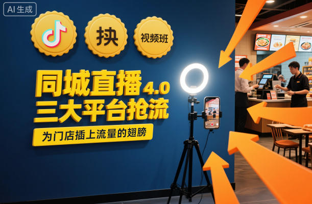 同城直播实操班4.0，三大平台抢流，为门店插上流量的翅膀-创云资源分享创云网创