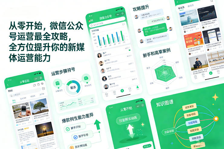 从零开始，微信公众号运营最全攻略，全方位提升你的新媒体运营能力-创云资源分享创云网创