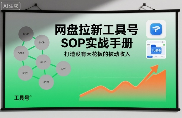 网盘拉新工具号SOP实战手册，打造没有天花板的被动收入-创云资源分享创云网创