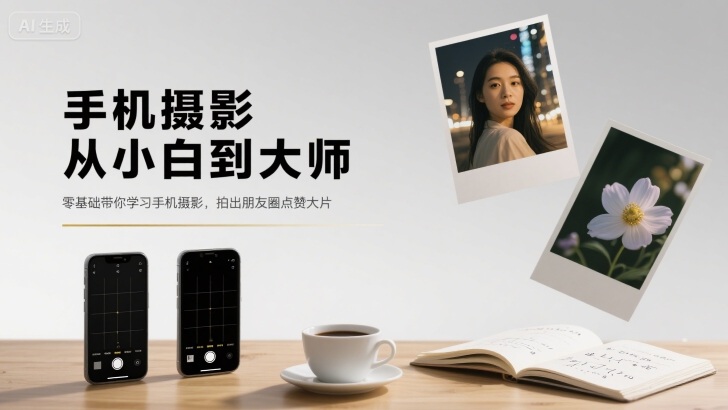 手机摄影从小白到大师，零基础带你学习手机摄影，拍出朋友圈点赞大片-稳盈网资源分享稳盈网