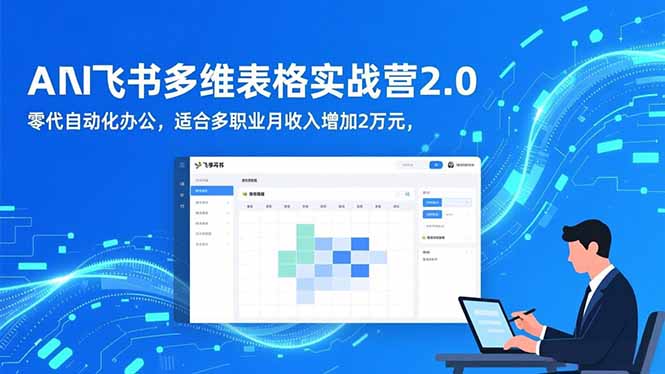 AI+飞书多维表格实战营2.0:零代码自动化办公,适合多职业月收入增加2万元-创云资源分享创云网创