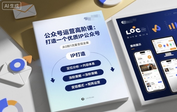公众号运营高阶课，打造一个优质IP公众号-稳盈网资源分享稳盈网