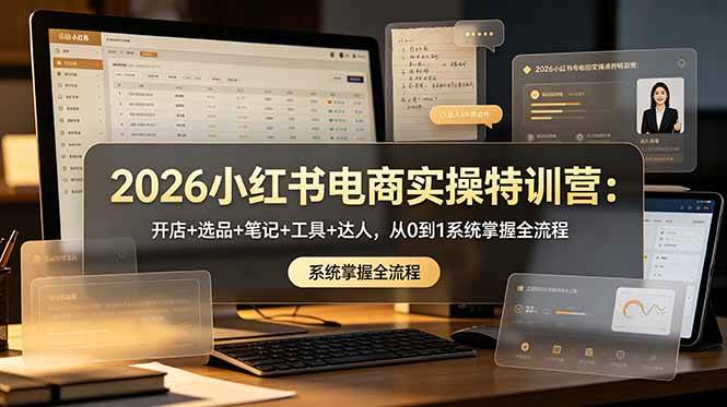 （18978期）2026小红书电商实操特训营：开店+选品+笔记+工具+达人，从0到1系统掌握全流程创云资源分享 | 创云网创云网创 | 千项创云 | 千项笔记 | 闪电网创 | 资源站网创 | 网创干货基地 | 网创实战教程 | 网创项目大全 | 网创副业项目 | 网创引流技巧 | 网创变现玩法 | 网创零基础入门 | 网创暴利项目 | 网创蓝海项目 | 网创实操手册 | 网创资料合集 | 网创工具分享 | 网创课程资料 | 网创技术教程 | 网创运营攻略 | 网创赚钱秘籍 | 网创被动收入 | 网创轻资产创业 | 网创低成本项目 | 创云资源库 | 创云副业指南 | 创云创业项目 | 创云干货分享 | 创云实战玩法 | 创云引流脚本 | 创云变现教程 | 创云 AI 工具 | 创云无货源 | 创云 C 单玩法 | 闲鱼无货源教程 | 闲鱼倒卖项目 | 闲鱼虚拟产品 | 闲鱼引流技巧 | 闲鱼开店攻略 | 闲鱼爆款选品 | 闲鱼自动发货 | 闲鱼副业赚钱 | 闲鱼 C 单 2.0 | 闲鱼流量玩法 | 小红书起号教程 | 小红书变现玩法 | 小红书引流攻略 | 小红书爆款文案 | 小红书素材库 | 小红书运营技巧 | 小红书虚拟资源 | 小红书带货项目 | 小红书 AI 作图 | 小红书流量密码 | 淘宝无货源开店 | 淘宝蓝海选品 | 淘宝引流技巧 | 淘宝运营教程 | 淘宝虚拟产品 | 淘宝客变现 | 淘宝爆款打造 | 淘宝新店运营 | 淘宝 C 店玩法 | 淘宝副业项目 | AI 网创项目 | AI 变现教程 | AI 文案生成 | AI 作图赚钱 | AI 视频剪辑 | AI 工具合集 | AI 自动化运营 | AI 虚拟产品 | AI 副业赚钱 | AI 引流脚本 | C 单 2.0 教程 | C 单实战玩法 | C 单引流技巧 | C 单变现攻略 | C 单项目资料 | C 单零基础教学 | C 单暴利玩法 | C 单自动脚本 | C 单流量玩法 | C 单副业项目 | 无货源电商教程 | 无货源选品技巧 | 无货源开店攻略 | 无货源虚拟项目 | 无货源自动发货 | 无货源爆款玩法 | 无货源副业赚钱 | 无货源运营手册 | 无货源工具合集 | 无货源蓝海项目 | 虚拟资源项目 | 虚拟产品变现 | 虚拟资料合集 | 虚拟产品开店 | 虚拟资源引流 | 虚拟产品教程 | 虚拟资源倒卖 | 虚拟产品暴利 | 虚拟资源自动 | 虚拟副业项目 | 副业赚钱项目 | 副业零基础入门 | 副业实操教程 | 副业变现攻略 | 副业引流技巧 | 副业工具合集 | 副业资料大全 | 副业轻资产 | 副业被动收入 | 副业暴利玩法 | 网络创业项目 | 网络赚钱教程 | 网络引流技巧 | 网络变现玩法 | 网络运营攻略 | 网络干货基地 | 网络实战手册 | 网络工具分享 | 网络课程资料 | 网络蓝海项目 | 短视频变现 | 短视频引流 | 短视频教程 | 短视频素材库 | 短视频运营 | 短视频带货 | 短视频脚本 | 短视频爆款 | 短视频 AI 剪辑 | 短视频副业 | 自媒体变现 | 自媒体起号 | 自媒体运营 | 自媒体文案 | 自媒体素材 | 自媒体引流 | 自媒体教程 | 自媒体副业 | 自媒体工具 | 自媒体干货 | 电商运营教程 | 电商引流技巧 | 电商变现玩法 | 电商选品攻略 | 电商工具合集 | 电商开店教程 | 电商爆款打造 | 电商虚拟项目 | 电商副业赚钱 | 电商蓝海项目 | 引流技术教程 | 精准引流玩法 | 全自动引流 | 私域引流技巧 | 社群引流攻略 | 短视频引流 | 图文引流教程 | 引流脚本合集 | 引流干货基地 | 引流实战玩法 | 变现技巧大全 | 变现项目合集 | 变现实操教程 | 变现工具分享 | 变现攻略手册 | 暴利变现玩法 | 被动变现项目 | 轻资产变现 | 虚拟变现教程 | 副业变现秘籍 | 千像网创资源 | 千像副业教程 | 千像引流干货 | 闪电网创项目 | 闪电变现玩法 | 闪电副业赚钱 | 资源站网创库 | 资源站副业集 | 资源站引流技 | 资源站变现法创云网创