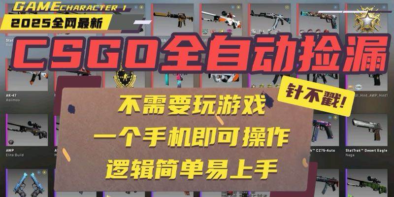 （15679期）CSGO自动捡漏项目，最新玩法，不用挂机不用玩游戏，一个手机即可操作。…-创云资源分享创云网创