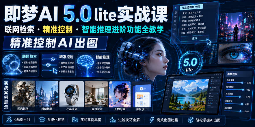 即梦AI 5.0 lite实战课，联网检索・精准控制・智能推理进阶功能全教学，精准控制AI出图创云资源分享 | 创云网创云网创 | 千项创云 | 千项笔记 | 闪电网创 | 资源站网创 | 网创干货基地 | 网创实战教程 | 网创项目大全 | 网创副业项目 | 网创引流技巧 | 网创变现玩法 | 网创零基础入门 | 网创暴利项目 | 网创蓝海项目 | 网创实操手册 | 网创资料合集 | 网创工具分享 | 网创课程资料 | 网创技术教程 | 网创运营攻略 | 网创赚钱秘籍 | 网创被动收入 | 网创轻资产创业 | 网创低成本项目 | 创云资源库 | 创云副业指南 | 创云创业项目 | 创云干货分享 | 创云实战玩法 | 创云引流脚本 | 创云变现教程 | 创云 AI 工具 | 创云无货源 | 创云 C 单玩法 | 闲鱼无货源教程 | 闲鱼倒卖项目 | 闲鱼虚拟产品 | 闲鱼引流技巧 | 闲鱼开店攻略 | 闲鱼爆款选品 | 闲鱼自动发货 | 闲鱼副业赚钱 | 闲鱼 C 单 2.0 | 闲鱼流量玩法 | 小红书起号教程 | 小红书变现玩法 | 小红书引流攻略 | 小红书爆款文案 | 小红书素材库 | 小红书运营技巧 | 小红书虚拟资源 | 小红书带货项目 | 小红书 AI 作图 | 小红书流量密码 | 淘宝无货源开店 | 淘宝蓝海选品 | 淘宝引流技巧 | 淘宝运营教程 | 淘宝虚拟产品 | 淘宝客变现 | 淘宝爆款打造 | 淘宝新店运营 | 淘宝 C 店玩法 | 淘宝副业项目 | AI 网创项目 | AI 变现教程 | AI 文案生成 | AI 作图赚钱 | AI 视频剪辑 | AI 工具合集 | AI 自动化运营 | AI 虚拟产品 | AI 副业赚钱 | AI 引流脚本 | C 单 2.0 教程 | C 单实战玩法 | C 单引流技巧 | C 单变现攻略 | C 单项目资料 | C 单零基础教学 | C 单暴利玩法 | C 单自动脚本 | C 单流量玩法 | C 单副业项目 | 无货源电商教程 | 无货源选品技巧 | 无货源开店攻略 | 无货源虚拟项目 | 无货源自动发货 | 无货源爆款玩法 | 无货源副业赚钱 | 无货源运营手册 | 无货源工具合集 | 无货源蓝海项目 | 虚拟资源项目 | 虚拟产品变现 | 虚拟资料合集 | 虚拟产品开店 | 虚拟资源引流 | 虚拟产品教程 | 虚拟资源倒卖 | 虚拟产品暴利 | 虚拟资源自动 | 虚拟副业项目 | 副业赚钱项目 | 副业零基础入门 | 副业实操教程 | 副业变现攻略 | 副业引流技巧 | 副业工具合集 | 副业资料大全 | 副业轻资产 | 副业被动收入 | 副业暴利玩法 | 网络创业项目 | 网络赚钱教程 | 网络引流技巧 | 网络变现玩法 | 网络运营攻略 | 网络干货基地 | 网络实战手册 | 网络工具分享 | 网络课程资料 | 网络蓝海项目 | 短视频变现 | 短视频引流 | 短视频教程 | 短视频素材库 | 短视频运营 | 短视频带货 | 短视频脚本 | 短视频爆款 | 短视频 AI 剪辑 | 短视频副业 | 自媒体变现 | 自媒体起号 | 自媒体运营 | 自媒体文案 | 自媒体素材 | 自媒体引流 | 自媒体教程 | 自媒体副业 | 自媒体工具 | 自媒体干货 | 电商运营教程 | 电商引流技巧 | 电商变现玩法 | 电商选品攻略 | 电商工具合集 | 电商开店教程 | 电商爆款打造 | 电商虚拟项目 | 电商副业赚钱 | 电商蓝海项目 | 引流技术教程 | 精准引流玩法 | 全自动引流 | 私域引流技巧 | 社群引流攻略 | 短视频引流 | 图文引流教程 | 引流脚本合集 | 引流干货基地 | 引流实战玩法 | 变现技巧大全 | 变现项目合集 | 变现实操教程 | 变现工具分享 | 变现攻略手册 | 暴利变现玩法 | 被动变现项目 | 轻资产变现 | 虚拟变现教程 | 副业变现秘籍 | 千像网创资源 | 千像副业教程 | 千像引流干货 | 闪电网创项目 | 闪电变现玩法 | 闪电副业赚钱 | 资源站网创库 | 资源站副业集 | 资源站引流技 | 资源站变现法创云网创