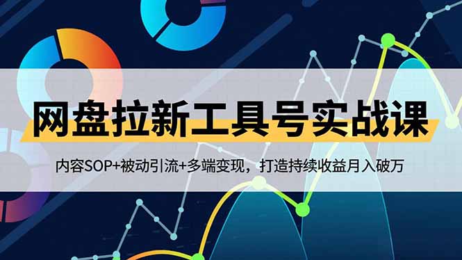 网盘拉新工具号实战课，内容SOP+被动引流+多端变现，打造持续收益月入破万-创云资源分享创云网创