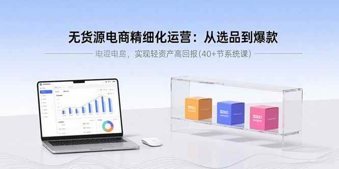 （15896期）无货源电商精细化运营：从选品到爆款，实现轻资产高回报(40+节系统课)-创云资源分享创云网创
