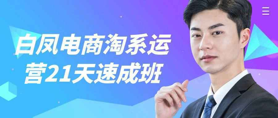 白凤电商淘系运营21天速成班-优加资源分享优加网创