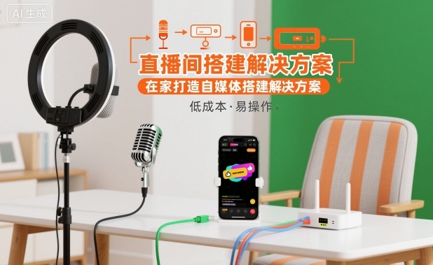 直播间搭建解决方案，在家打造自媒体搭建解决方案-创云资源分享创云网创