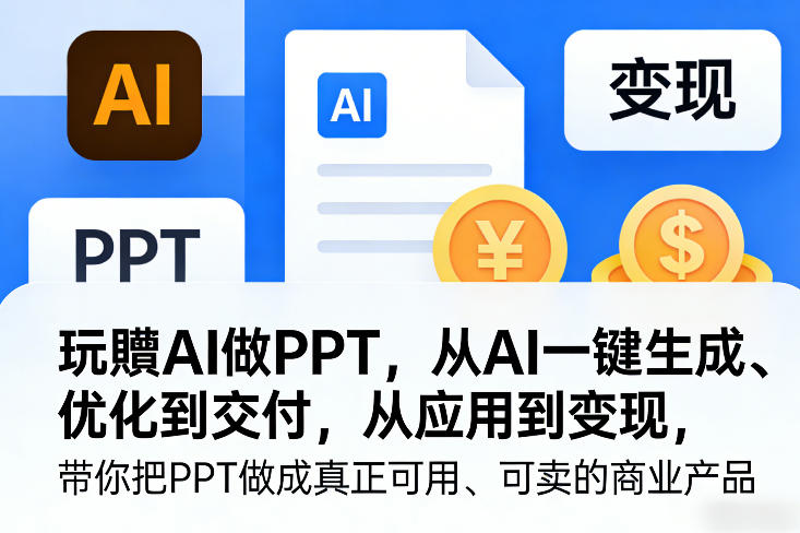 玩賺AI做PPT，从AI一键生成、优化到交付，从应用到变现，带你把PPT做成真正可用、可卖的商业产品(更新0401)创云知云资源分享 | 创云网创云网创 | 千像创云 | 千像笔记 | 闪电网创 | 资源站网创 | 网创干货基地 | 网创实战教程 | 网创项目大全 | 网创副业项目 | 网创引流技巧 | 网创变现玩法 | 网创零基础入门 | 网创暴利项目 | 网创蓝海项目 | 网创实操手册 | 网创资料合集 | 网创工具分享 | 网创课程资料 | 网创技术教程 | 网创运营攻略 | 网创赚钱秘籍 | 网创被动收入 | 网创轻资产创业 | 网创低成本项目 | 创云资源库 | 创云副业指南 | 创云创业项目 | 创云干货分享 | 创云实战玩法 | 创云引流脚本 | 创云变现教程 | 创云 AI 工具 | 创云无货源 | 创云 C 单玩法 | 闲鱼无货源教程 | 闲鱼倒卖项目 | 闲鱼虚拟产品 | 闲鱼引流技巧 | 闲鱼开店攻略 | 闲鱼爆款选品 | 闲鱼自动发货 | 闲鱼副业赚钱 | 闲鱼 C 单 2.0 | 闲鱼流量玩法 | 小红书起号教程 | 小红书变现玩法 | 小红书引流攻略 | 小红书爆款文案 | 小红书素材库 | 小红书运营技巧 | 小红书虚拟资源 | 小红书带货项目 | 小红书 AI 作图 | 小红书流量密码 | 淘宝无货源开店 | 淘宝蓝海选品 | 淘宝引流技巧 | 淘宝运营教程 | 淘宝虚拟产品 | 淘宝客变现 | 淘宝爆款打造 | 淘宝新店运营 | 淘宝 C 店玩法 | 淘宝副业项目 | AI 网创项目 | AI 变现教程 | AI 文案生成 | AI 作图赚钱 | AI 视频剪辑 | AI 工具合集 | AI 自动化运营 | AI 虚拟产品 | AI 副业赚钱 | AI 引流脚本 | C 单 2.0 教程 | C 单实战玩法 | C 单引流技巧 | C 单变现攻略 | C 单项目资料 | C 单零基础教学 | C 单暴利玩法 | C 单自动脚本 | C 单流量玩法 | C 单副业项目 | 无货源电商教程 | 无货源选品技巧 | 无货源开店攻略 | 无货源虚拟项目 | 无货源自动发货 | 无货源爆款玩法 | 无货源副业赚钱 | 无货源运营手册 | 无货源工具合集 | 无货源蓝海项目 | 虚拟资源项目 | 虚拟产品变现 | 虚拟资料合集 | 虚拟产品开店 | 虚拟资源引流 | 虚拟产品教程 | 虚拟资源倒卖 | 虚拟产品暴利 | 虚拟资源自动 | 虚拟副业项目 | 副业赚钱项目 | 副业零基础入门 | 副业实操教程 | 副业变现攻略 | 副业引流技巧 | 副业工具合集 | 副业资料大全 | 副业轻资产 | 副业被动收入 | 副业暴利玩法 | 网络创业项目 | 网络赚钱教程 | 网络引流技巧 | 网络变现玩法 | 网络运营攻略 | 网络干货基地 | 网络实战手册 | 网络工具分享 | 网络课程资料 | 网络蓝海项目 | 短视频变现 | 短视频引流 | 短视频教程 | 短视频素材库 | 短视频运营 | 短视频带货 | 短视频脚本 | 短视频爆款 | 短视频 AI 剪辑 | 短视频副业 | 自媒体变现 | 自媒体起号 | 自媒体运营 | 自媒体文案 | 自媒体素材 | 自媒体引流 | 自媒体教程 | 自媒体副业 | 自媒体工具 | 自媒体干货 | 电商运营教程 | 电商引流技巧 | 电商变现玩法 | 电商选品攻略 | 电商工具合集 | 电商开店教程 | 电商爆款打造 | 电商虚拟项目 | 电商副业赚钱 | 电商蓝海项目 | 引流技术教程 | 精准引流玩法 | 全自动引流 | 私域引流技巧 | 社群引流攻略 | 短视频引流 | 图文引流教程 | 引流脚本合集 | 引流干货基地 | 引流实战玩法 | 变现技巧大全 | 变现项目合集 | 变现实操教程 | 变现工具分享 | 变现攻略手册 | 暴利变现玩法 | 被动变现项目 | 轻资产变现 | 虚拟变现教程 | 副业变现秘籍 | 千像网创资源 | 千像副业教程 | 千像引流干货 | 闪电网创项目 | 闪电变现玩法 | 闪电副业赚钱 | 资源站网创库 | 资源站副业集 | 资源站引流技 | 资源站变现法创云网创