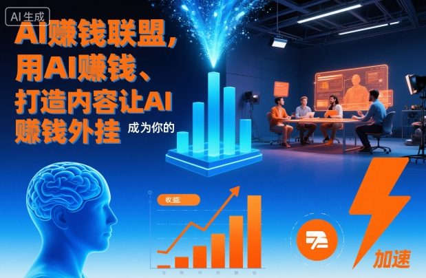 AI賺钱联盟，用AI賺钱、打造内容让AI成为你的賺钱外挂-创云资源分享创云网创