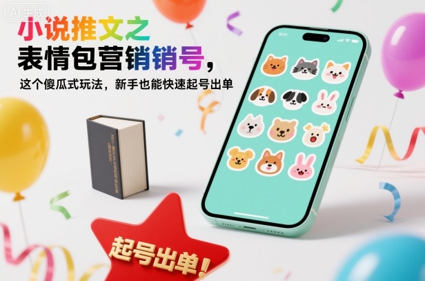 小说推文之表情包营销号，这个傻瓜式玩法，新手也能快速起号出单-创云资源分享创云网创