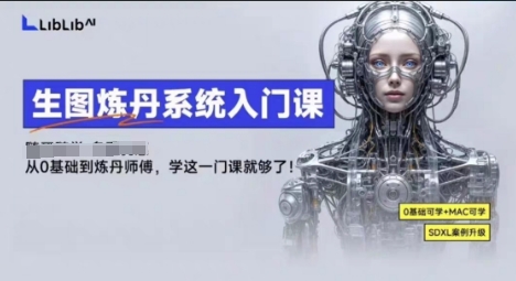 LibLibAI哩布哩布生图炼丹系统入门课，从生图到炼丹，只学这一门就够了-优加资源分享优加网创