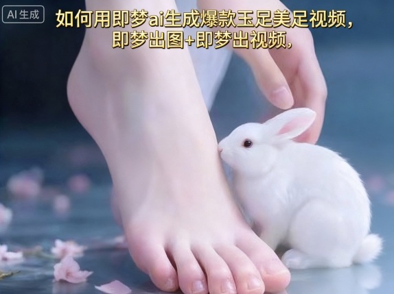 如何用即梦ai生成爆款玉足美足视频，即梦出图+即梦出视频，快速涨粉-优加资源分享优加网创