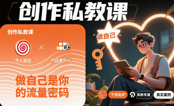 创作私教课，做自己是你的流量密码-创云资源分享创云网创