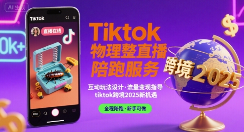 Tiktok物理整蛊直播陪跑服务-tiktok跨境2025-优加资源分享优加网创