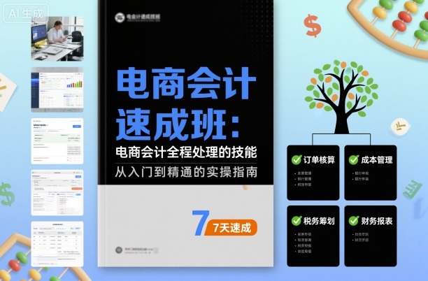 电商会计速成班，电商会计全程处理的技能-稳盈网资源分享稳盈网
