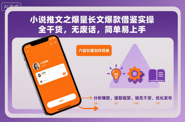 小说推文之爆量长文爆款借鉴实操，全干货，无废话，简单易上手-创云资源分享创云网创