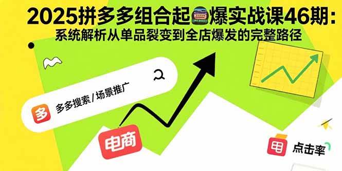 （15816期）2025拼多多组合起爆实战课46期：系统解析从单品裂变到全店爆发的完整路径-优加资源分享优加网创